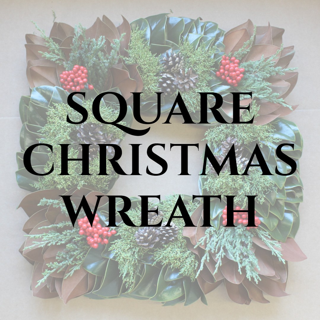 You Choose The Greens Custom Square Wreath FREE FedEx Shipping 